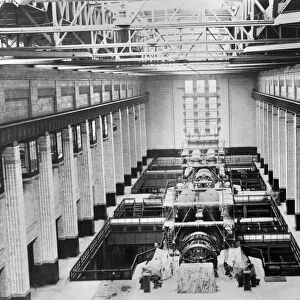 Electricity: the Turbine Room at Battersea Power Station. OP 639 H