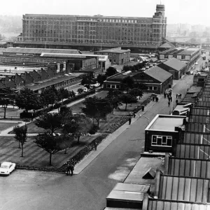 An elevated view showing Dunlop factory in Birmingham. July 1963 An elevated view showing Dunlop factory in Birmingham. July 1963