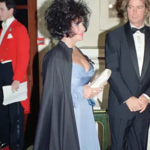 Elizabeth Taylor and Larry Fortensky at AIDS Trust Gala Print 1991 Elizabeth Taylor and Larry Fortensky at AIDS Trust Gala Print 1991