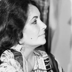Elizabeth Taylor in Jerusalem, Israel 30th August 1975
