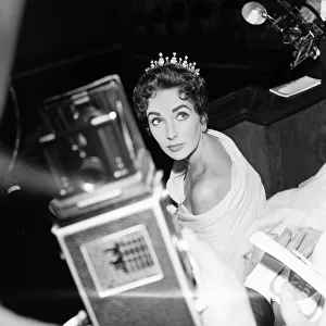 Elizabeth Taylor pictured on opening night of the Cannes Film Festival 1957