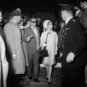 Elizabeth Taylor at Wembley Stadium, 1963 Print Elizabeth Taylor at Wembley Stadium, 1963 Print