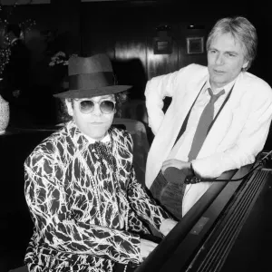 Elton John and Adam Faith at The Savoy, London. 1985 Elton John and Adam Faith at The Savoy, London. 1985