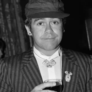 Elton John attends a House of Commons reception, invited along with other pop stars by Elton John attends a House of Commons reception, invited along with other pop stars by