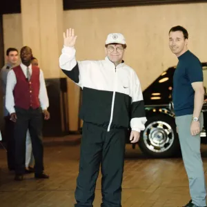 Elton John and David Furnish Leaving Wellington Hospital Print Elton John and David Furnish Leaving Wellington Hospital Print