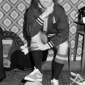 Elton John at Wembley 5 a side Football Match Print