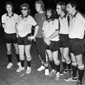 Elton John pictured in Wembley during a 5 a side football match Elton John pictured in Wembley during a 5 a side football match