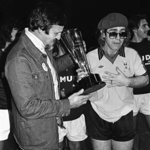 Elton John pictured in Wembley during a 5 a side football match Elton John pictured in Wembley during a 5 a side football match