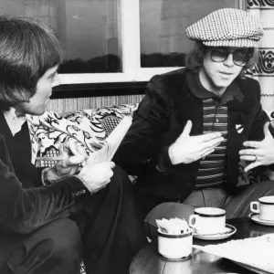 Elton John, singer and songwriter pictured during his interview for John Gibson