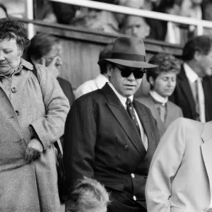 Elton John watching the Coventry City v Watford football match
