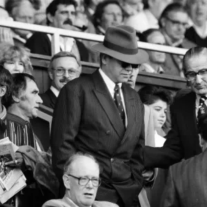 Elton John watching the Coventry City v Watford football match