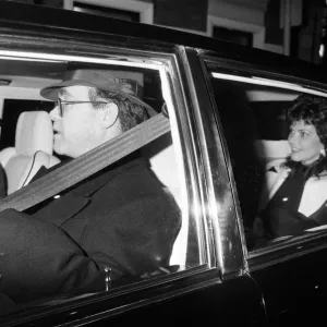 Elton John and his wife Renate. 13th January 1988 Elton John and his wife Renate. 13th January 1988