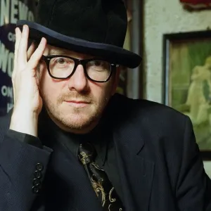Elvis Costello singer in his local pub The Johnny Fox near Dublin in the Irish Republic Elvis Costello singer in his local pub The Johnny Fox near Dublin in the Irish Republic