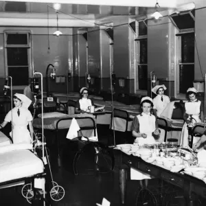 An emergency ward at the Queens Hotel in Birmingham, ready for patients who can be An emergency ward at the Queens Hotel in Birmingham, ready for patients who can be