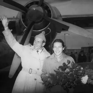 Emil and Dana Zatopek at London Airport, 12th October 1955 Emil and Dana Zatopek at London Airport, 12th October 1955