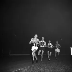 Emil Zatopek, London v Prague held at White City. 12th October 1955 Emil Zatopek, London v Prague held at White City. 12th October 1955