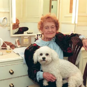 Emily Perry in Dressing Room with Dog, Print Emily Perry in Dressing Room with Dog, Print