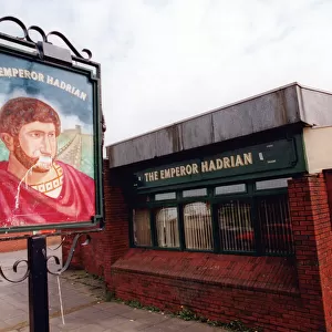 The Emperor Hadrian pub, at Battle Hill, Wallsend, Tyne and Wear. 6th April 1998