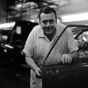 An employee at the BMC works at Longbridge, Birmingham, West Midlands. October 1967 An employee at the BMC works at Longbridge, Birmingham, West Midlands. October 1967