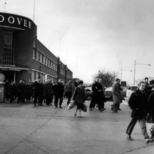 Print of Employees Leaving the Hoover Factory Print of Employees Leaving the Hoover Factory