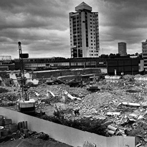 The end of an era, Coventrys West Orchard multi-storey carpark lies flattened in a