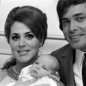 Engelbert Humperdinck and his wife Pat present their new baby boy to the press at Queen