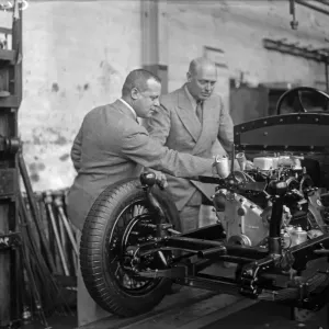 Engine on Chassis Print, 1931 Engine on Chassis Print, 1931