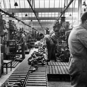 The engineering workshops at Avro Whitworth at Baginton Coventry. 24th May 1966