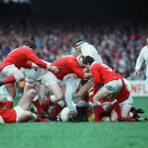 England and Bath prop Gareth Chilcott (right) seen here about to join a maul during England and Bath prop Gareth Chilcott (right) seen here about to join a maul during
