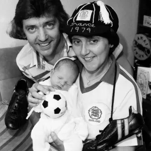 Former England Captain Carol Thomas with her baby. June 1986 Former England Captain Carol Thomas with her baby. June 1986