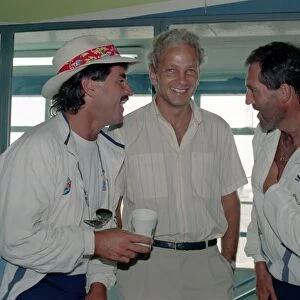 England Cricketers. Alan Lamb, David Gower ang Graham Gooch. April 1990 90-2284-005