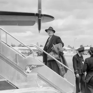 The England football squad at London airport just before departing to Brazil to The England football squad at London airport just before departing to Brazil to