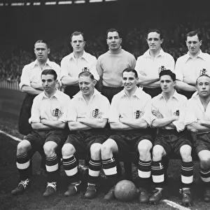 England Football Team line up at Old Trafford, Manchester ahead of their Home