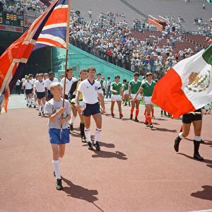England football team take on Mexico in a friendly match in Los Angeles