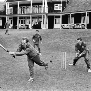 L'équipe de football d'Angleterre au camp d'entraînement de Roehampton pendant le tournoi de la Coupe du monde 1966.