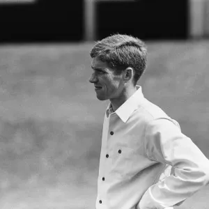 England footballer Alan Ball relaxes with a game of cricket the day before taking part in England footballer Alan Ball relaxes with a game of cricket the day before taking part in