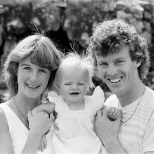 Graham Rix with Family at 1982 World Cup Finals Print