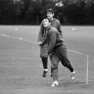 England footballer Jimmy Greaves relaxes with a game of cricket the day the World Cup England footballer Jimmy Greaves relaxes with a game of cricket the day the World Cup