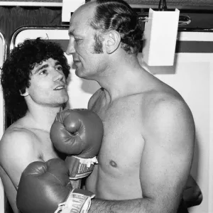 Kevin Keegan and Henry Cooper Print, 31st March 1980 Kevin Keegan and Henry Cooper Print, 31st March 1980