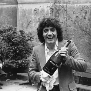 Kevin Keegan with Champagne Bottle Print, 6th February 1979 Kevin Keegan with Champagne Bottle Print, 6th February 1979
