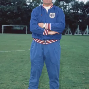 England Manager Alf Ramsey Training Print 12th October 1971