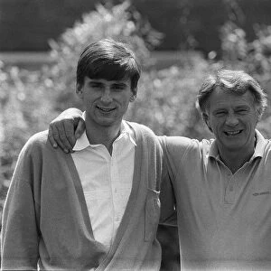 England manager Bobby Robson England with his captain Bryan Robson