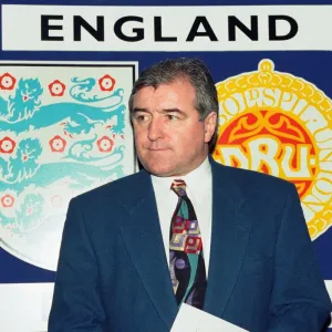 England manager Terry Venables at a press conference ahead of England England manager Terry Venables at a press conference ahead of England