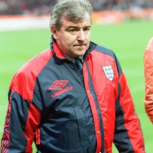 England manager Terry Venables walks off the pitch at Wembley following his side England manager Terry Venables walks off the pitch at Wembley following his side