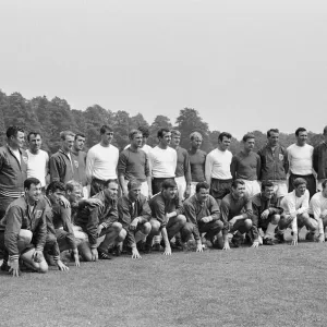 The England national team squad pose at Lilleshall before a training session in The England national team squad pose at Lilleshall before a training session in