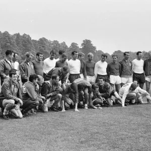 The England national team squad pose at Lilleshall before a training session in The England national team squad pose at Lilleshall before a training session in