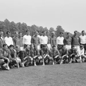 The England national team squad pose at Lilleshall before a training session in The England national team squad pose at Lilleshall before a training session in
