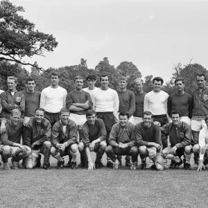 The England national team squad pose at Lilleshall before a training session in The England national team squad pose at Lilleshall before a training session in