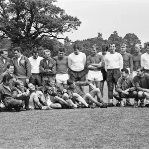 The England national team squad pose at Lilleshall before a training session in The England national team squad pose at Lilleshall before a training session in