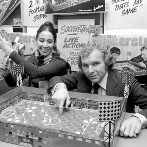 England skipper Bobby Moore with 26 year old Nova Western A West Ham supporter playing England skipper Bobby Moore with 26 year old Nova Western A West Ham supporter playing